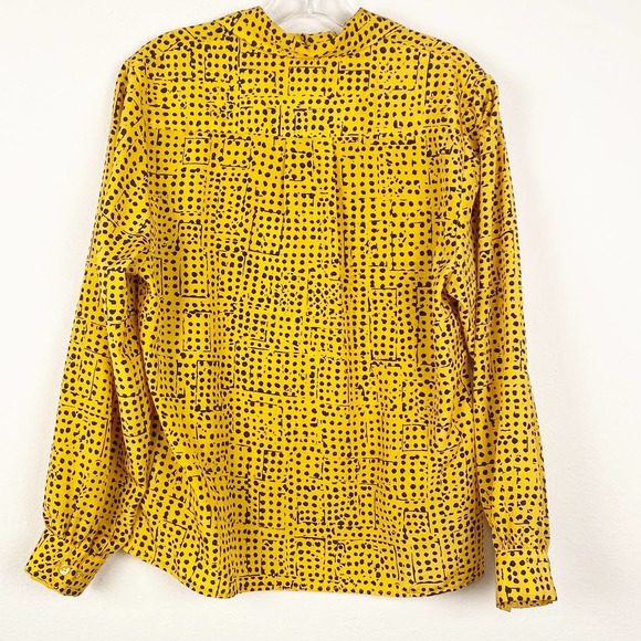 VTG John Meyer Yellow Dotted Button Blouse , 10 - Picture 2 of 4